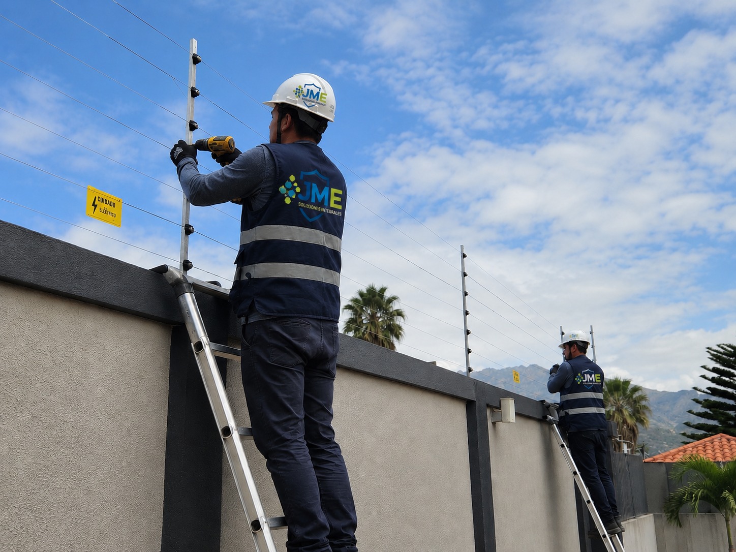Cerco eléctrico en condominio residencial
