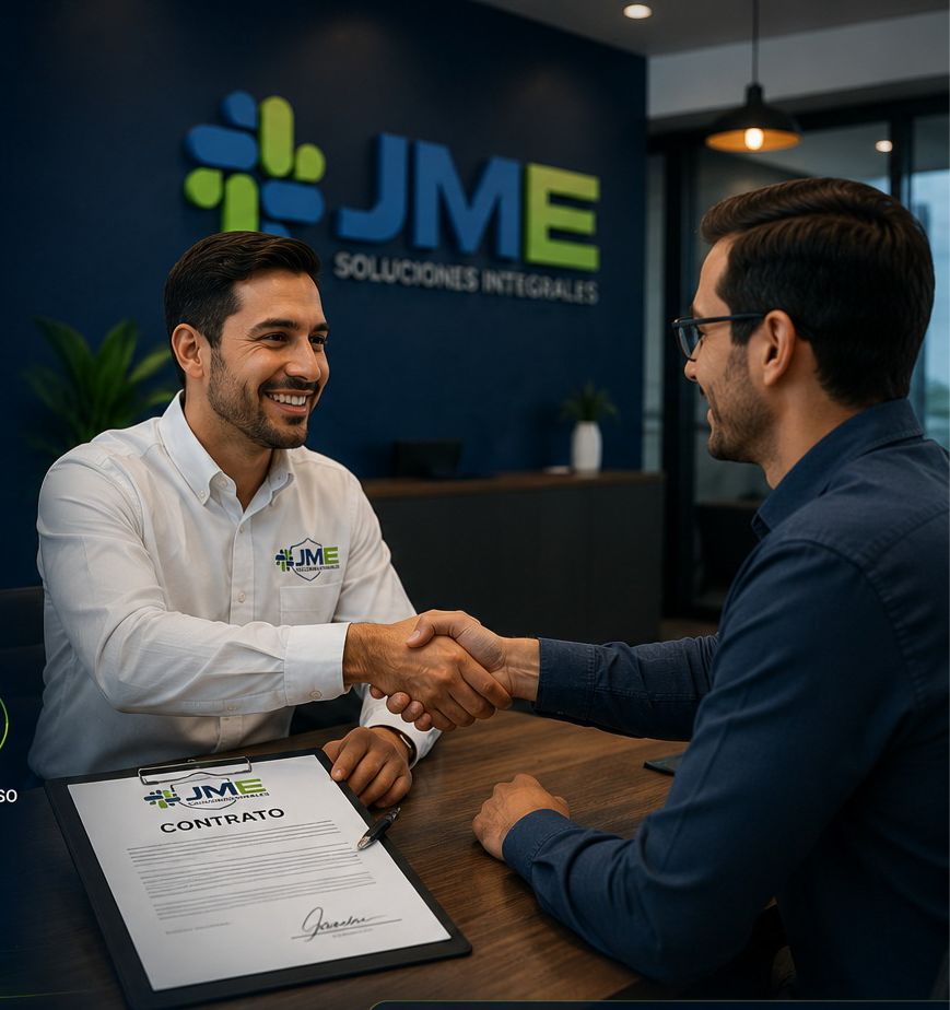 Presentación de propuesta y cotización — contrato y acuerdo con el cliente JME